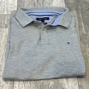 Tommy Hilfiger Men’s Custom Fit Gray Polo